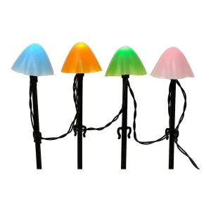 Estaca LED com Forma de Cogumelo Multicor