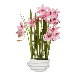Planta Artificial Cymbidium "Orquídea Barco