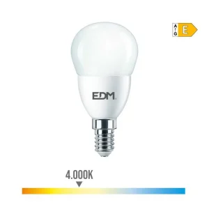 Lâmpada Esférica LED E14 7w 806lm 4000k Luz Dia Ø.