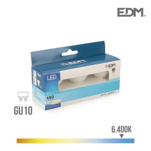 Kit 3 Lâmpadas Dicroicas LED Gu10 5w 450 Lm 6400k