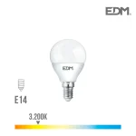 Lâmpada LED E14 7w 600 Lm 3200k Luz Quente