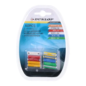 Set de 10 Fusíveis Variados para Carro  Dunlop