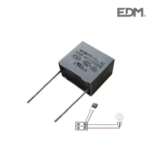 Condensador para Lâmpada LED Edm 470nf275vacx2