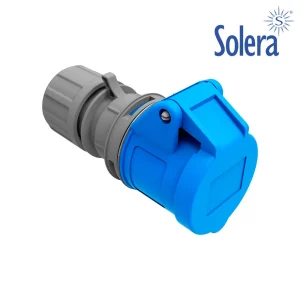 Ficha Femea Cetac 2p+T Azul 16a Embalada