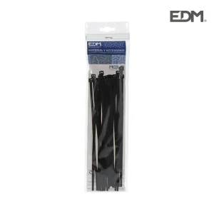 Abraçadeiras Pretas 250x4,8mm Saco 25 Unidades Edm