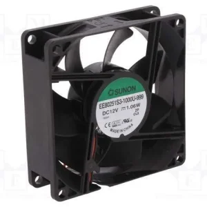 Ventilador: Dc. Transversal. 12vdc. 80x80x25mm. 5.