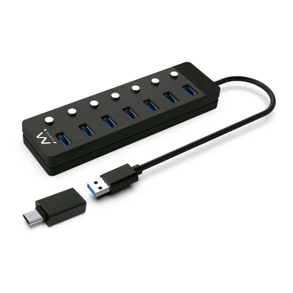 Hub Usb Ewent Ew1147 7 Portas Usb 3.0 C/ Interrup.