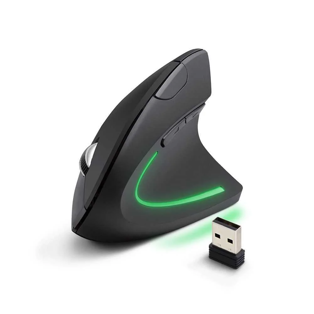 Rato Óptico Vertical 6d Usb S/ Fios 1600dpi Corvu.
