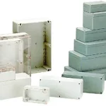Caixa de Abs Selada - Cinza Escuro - 265 X 185 X 9