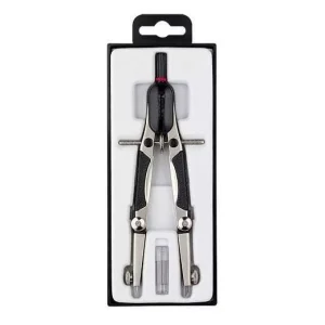 Rotring S0676580 Compasso Preto, Aço Inoxidável