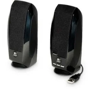 Altifalante 2.0 com Cabo de 35 Mm 1 W Preto