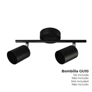 Armadura 2 Elementos Gu-10 Preta Edm