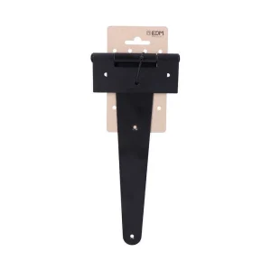 Dobradiça T 300x110 Mm Hº Epóxi Preto em Cartão S.
