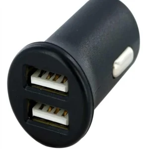 Carregador de Isqueiro de Carro 2 Usb Preto Mooov
