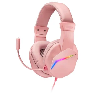 Auscultadores Headset Mh 122 RGB Rosa - Mars Gami.