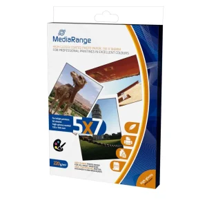Mediarange Mrink114 Papel Fotográfico Branco Bril.