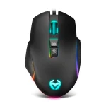 Rato Gaming com LED Krom Keos 6400 Dpi RGB Preto