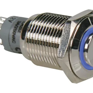 Interruptor Pulsador Metálico Alto Spdt 1no 1nc