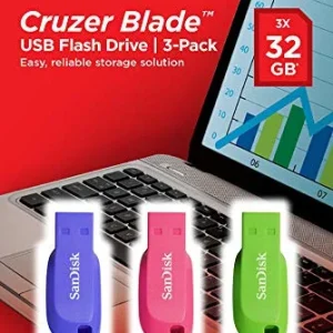 Pack 3x Pen Drive Cruzer Blade 32gb Usb 2.0