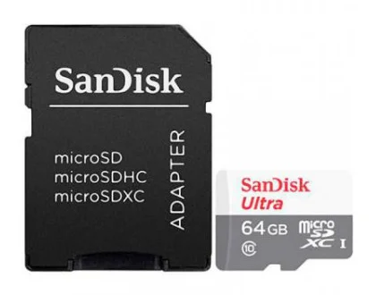 Cartão de Memória Ultra Micro Sdxc 64gb+Adaptador