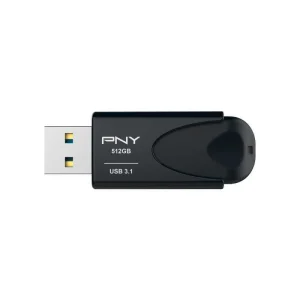 Pny Attache 4, 512 Gb, Usb Type-A, 3.2 Gen 1 (3.1.