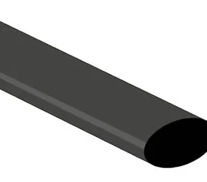 Shrinkable Tube 12.7mm - Black - 25 Pcs