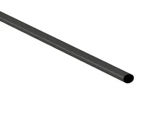 Shrinkable Tube 2.4mm - Black - 50 Pcs