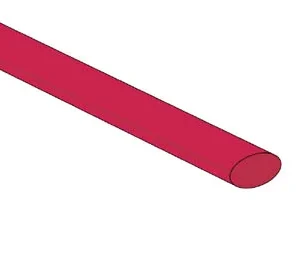 Shrinkable Tube 6.4mm - Red - 50 Pcs