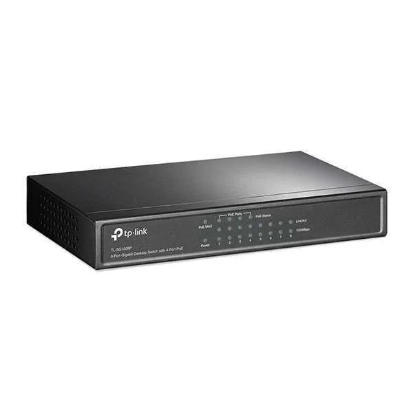 Switch Tp-Link Tl-Sg1008p 8 Portas Gigabit Unmana.