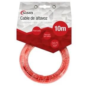 Cabo de Coluna 2x0.75mm² Preto/Vermelho 10m