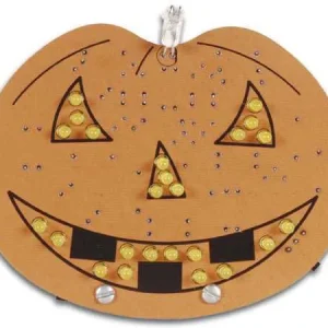 Kit Didático Abóbora Halloween 9v C/ 25 Leds