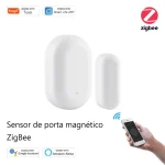 Sensor de Porta Magnético Zigbee
