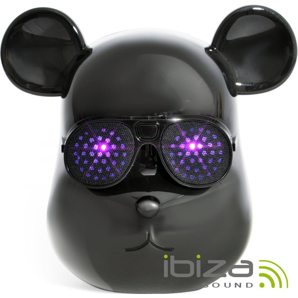 Coluna Bluetooth Portátil LED USB/MicroSD/AUX/IBIZA