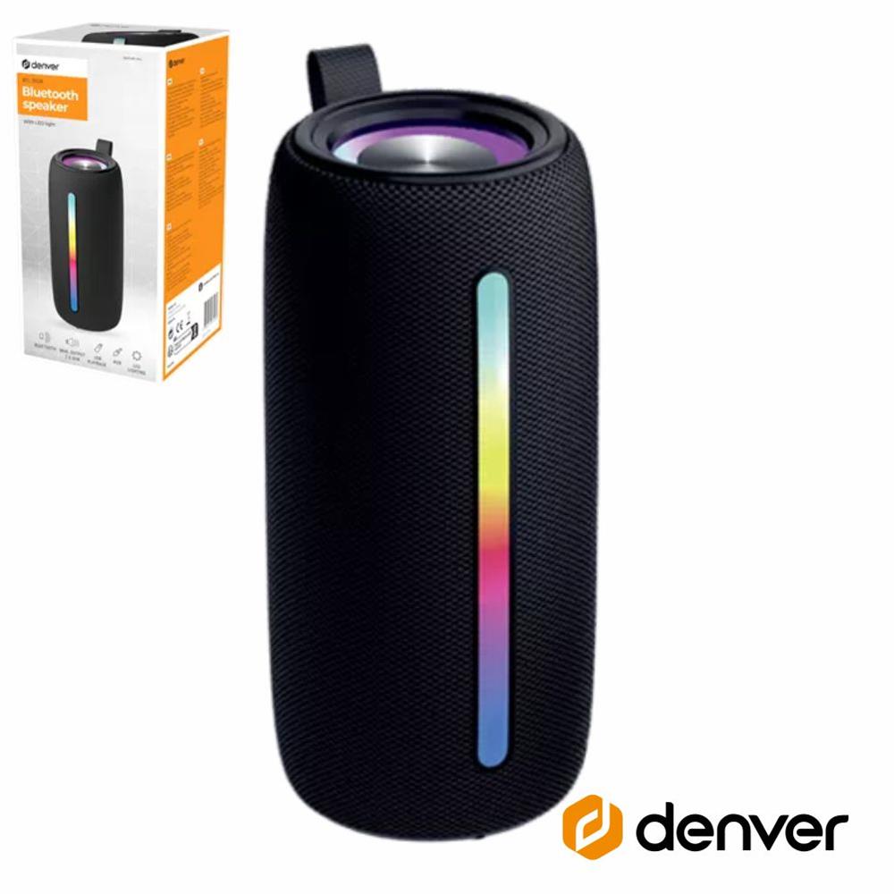Coluna Bluetooth Portátil RGB TWS/BAT/SD/MP3/USB DENVER