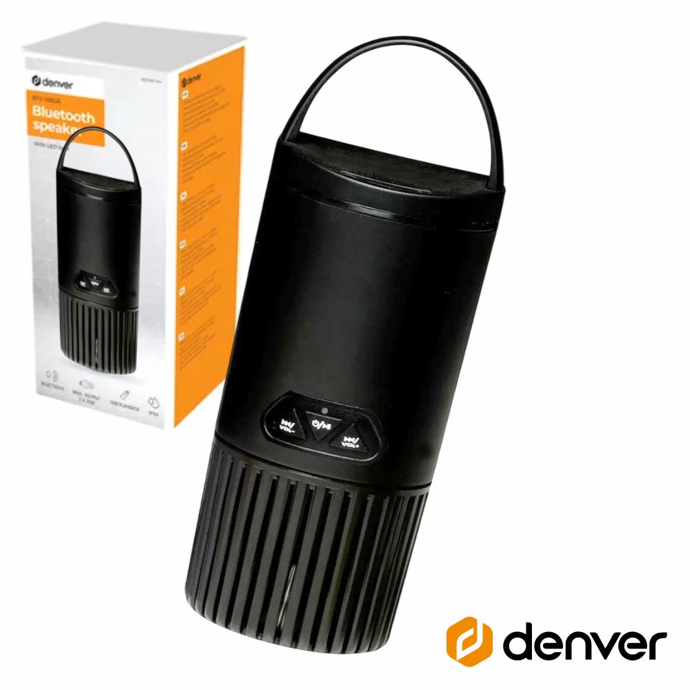 COLUNA BLUETOOTH PORTÁTIL PRETO DENVER