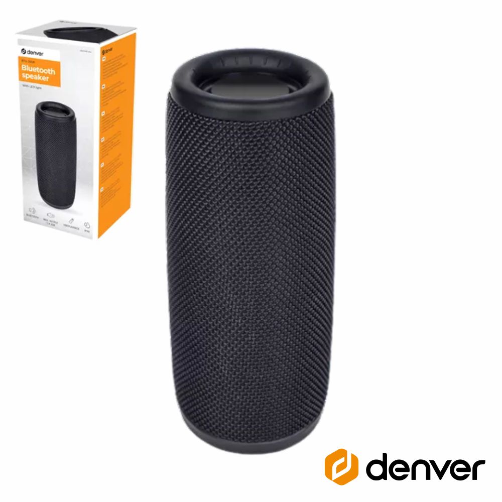 BTV-150B Coluna Bluetooth Portátil 2x5W Bat/Mp3 DENVER