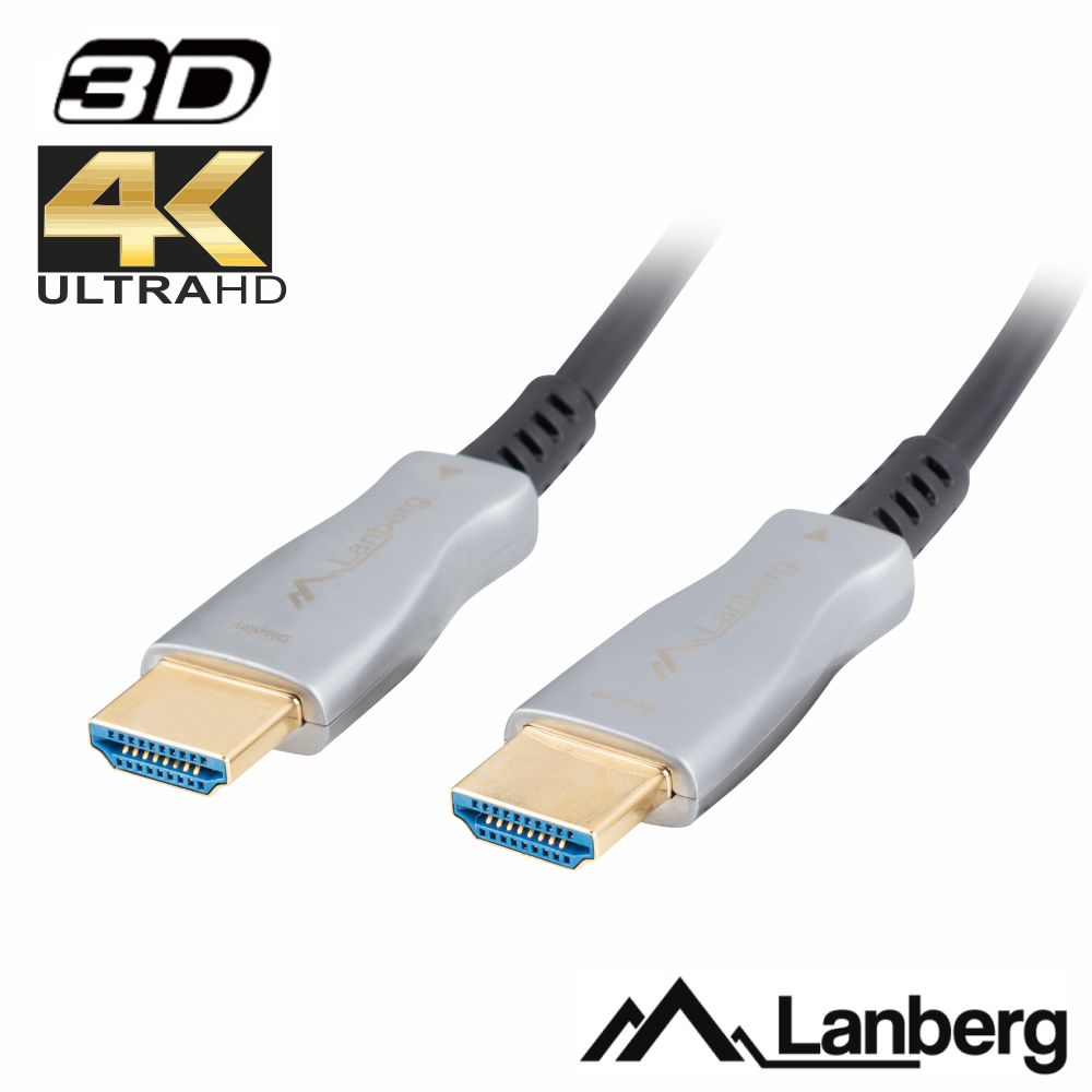 Cabo HDMI Dourado Macho / Macho 2.0 4K 80m LANBERG