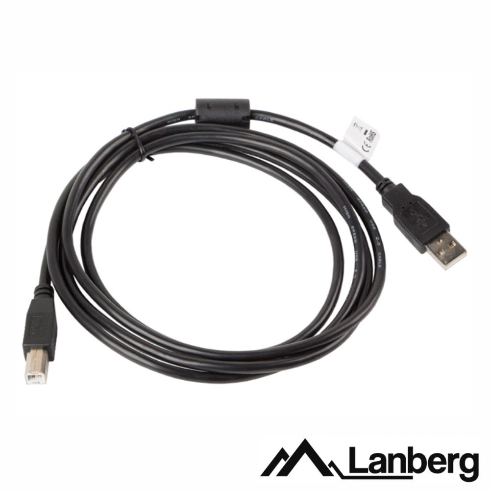 Cabo USB-A 2.0 Macho / USB-B Macho 1.8m LANBERG