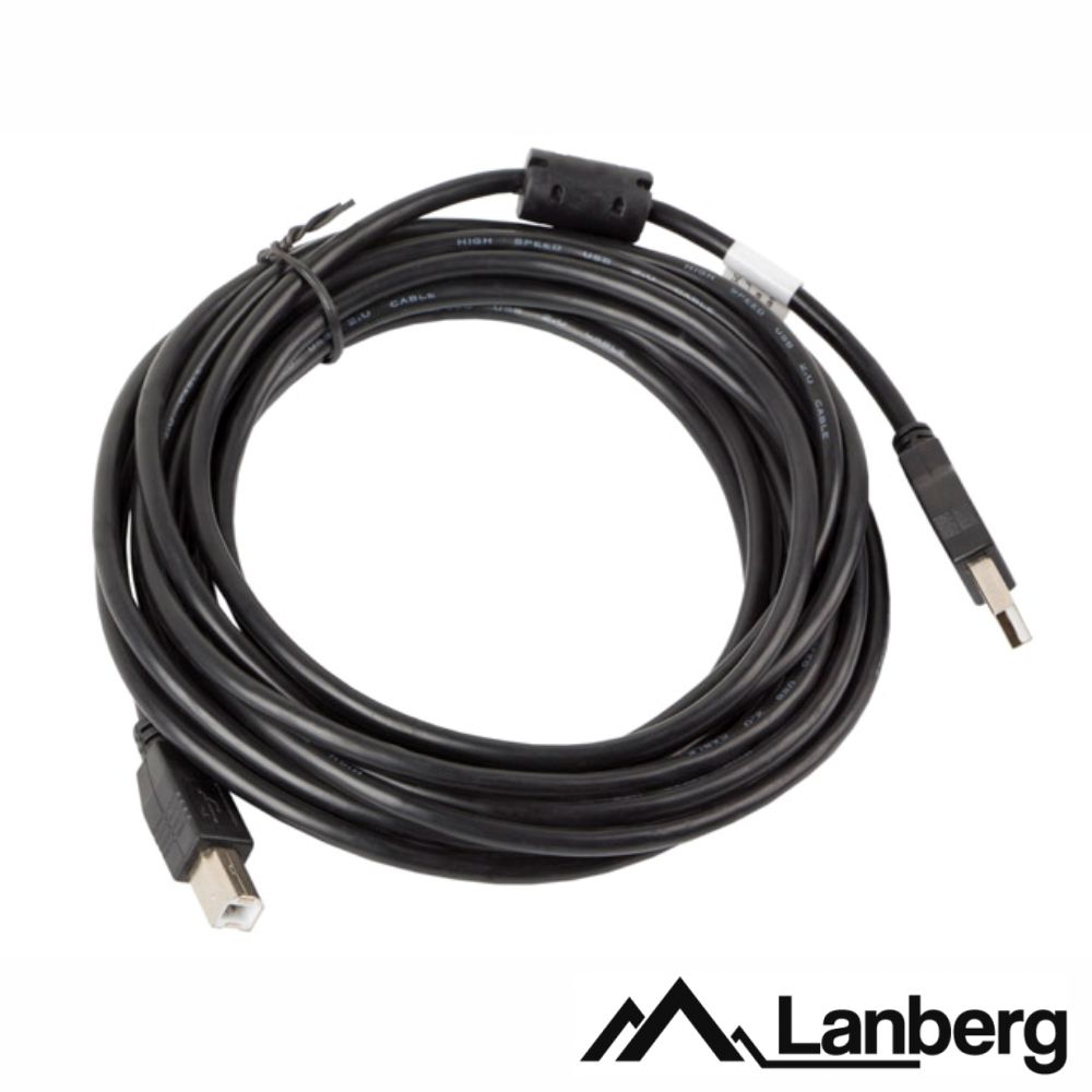 Cabo USB-A 2.0 Macho / USB-B Macho 5m LANBERG