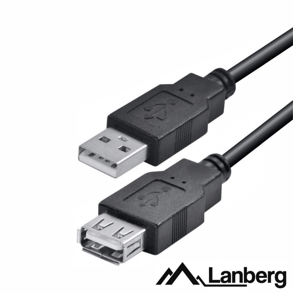 Cabo USB-A 2.0 Macho / USB-A Fêmea 5m LANBERG