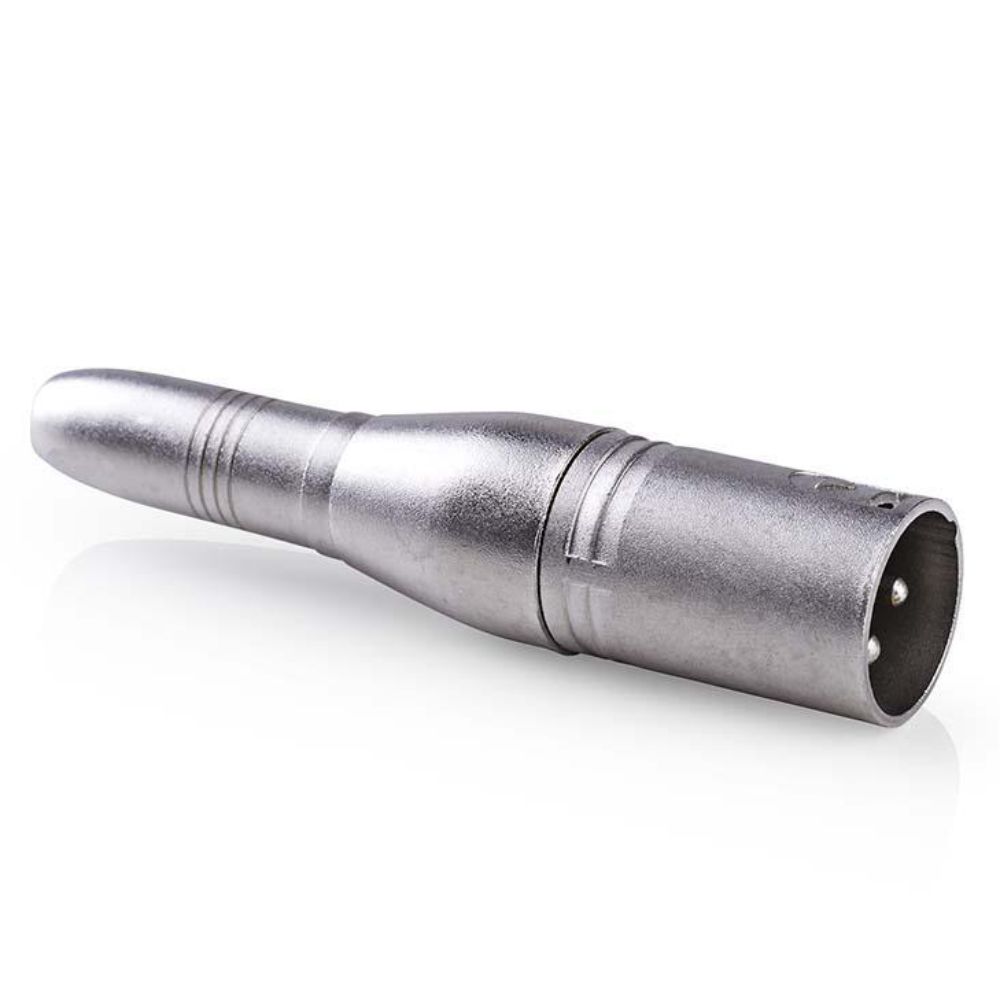 Ficha Adaptadora XLR 3p Macho / Jack 6.35mm Fêmea Mono