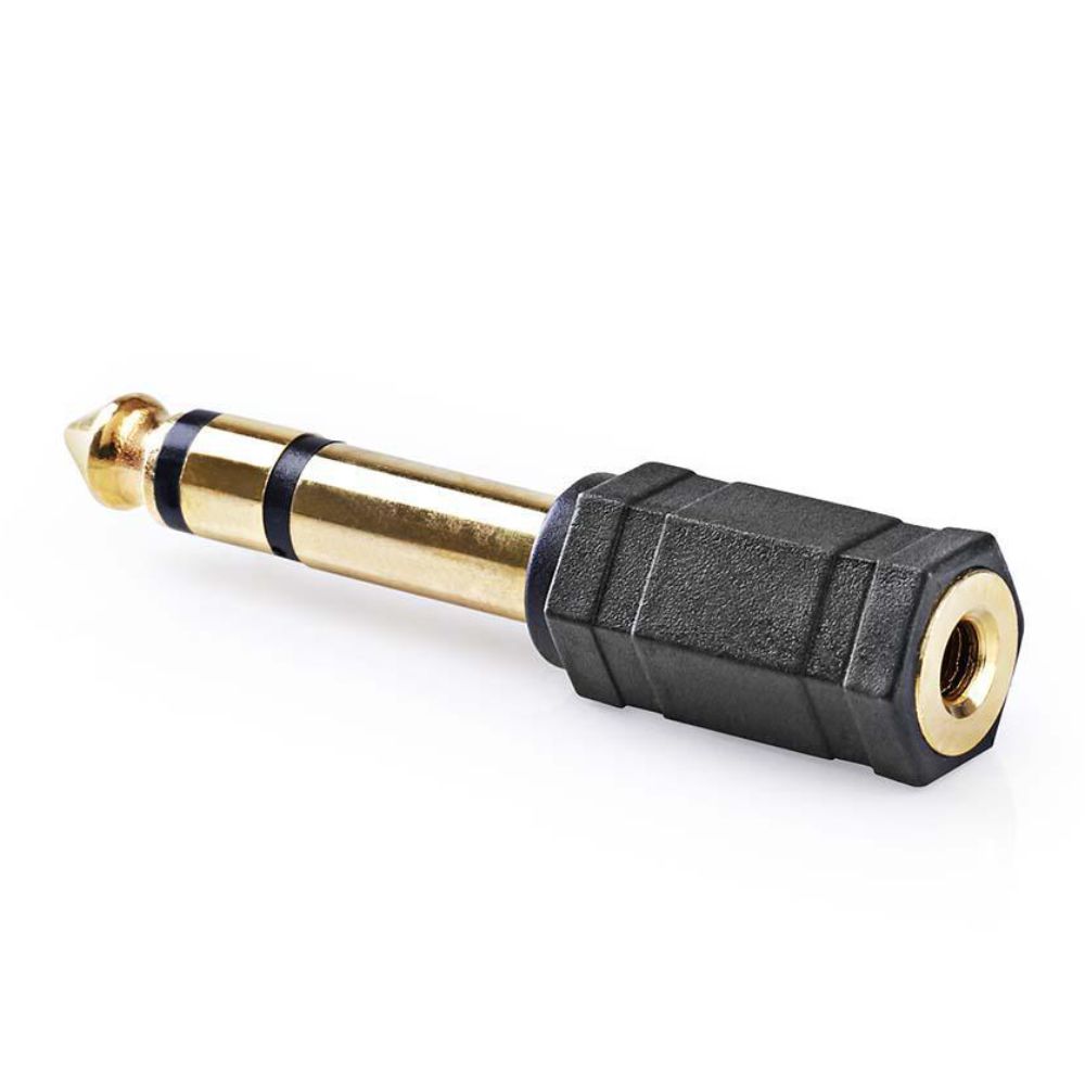 Ficha Adaptadora Jack 6.35mm Macho / Jack 3.5mm Fêmea