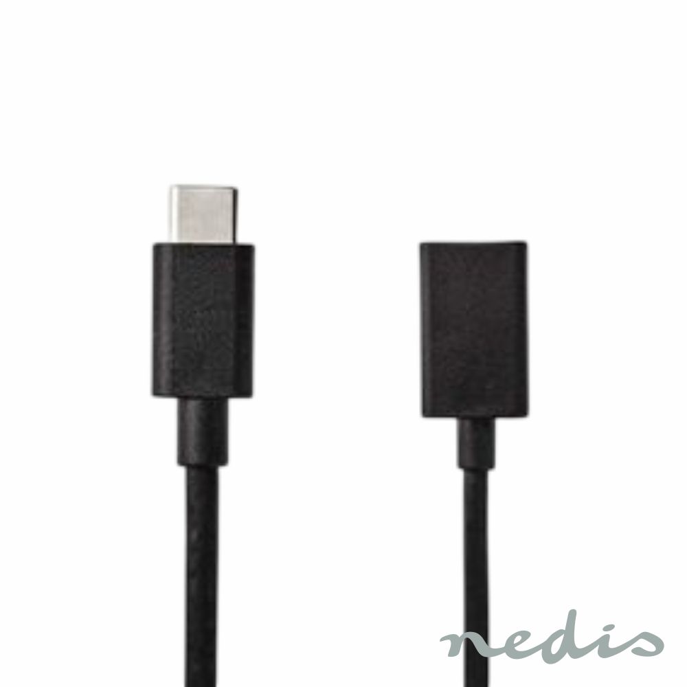 Cabo USB-A 3.2 Fêmea / USB-C Macho 15cm
