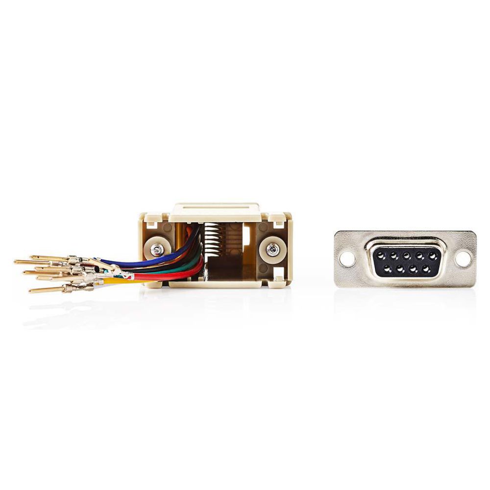 Ficha Adaptadora RJ45 / D 9p Macho