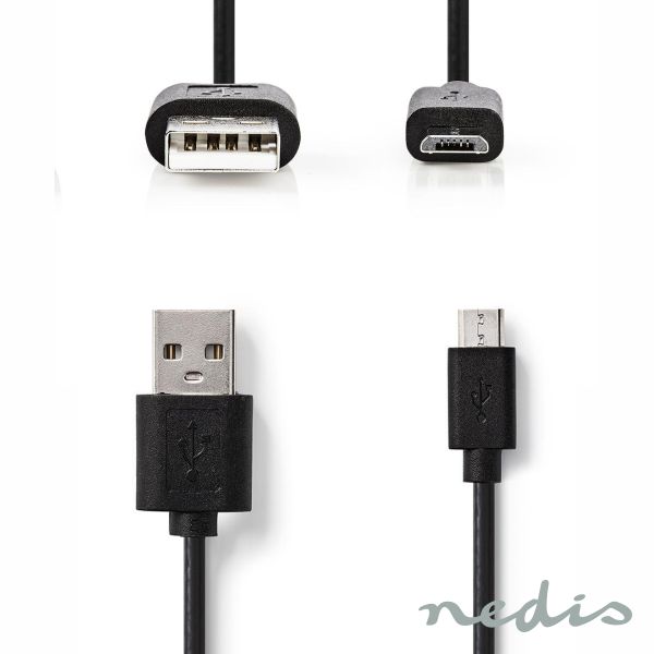 CCGP60500BK50 CABO USB-A 2.0 MACHO / MICRO USB-B 5M PRETO