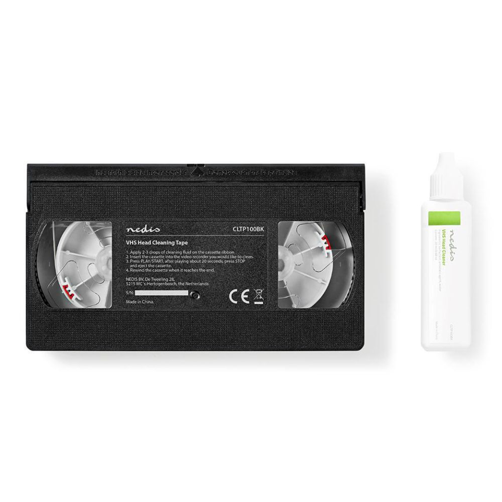 CLTP100BK Fita De Limpeza De Cabeças Vhs 20 Ml