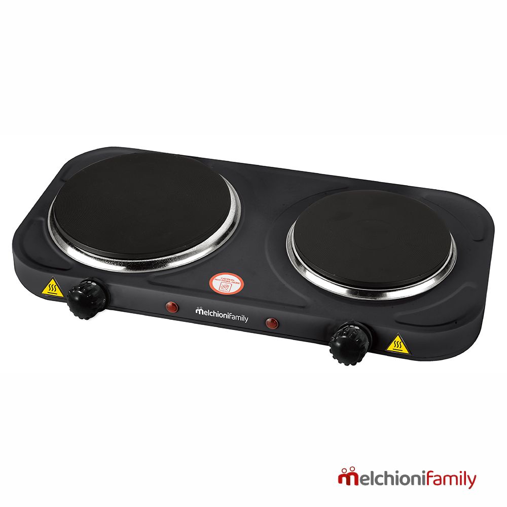 Fogão Elétrico 2 Placas Preto 2500W MELCHIONI