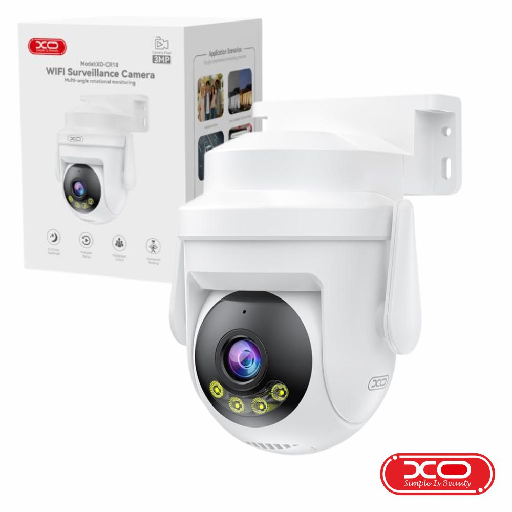 Câmara Vigilância IP H.264 1296P 3MP WiFi+BT XO