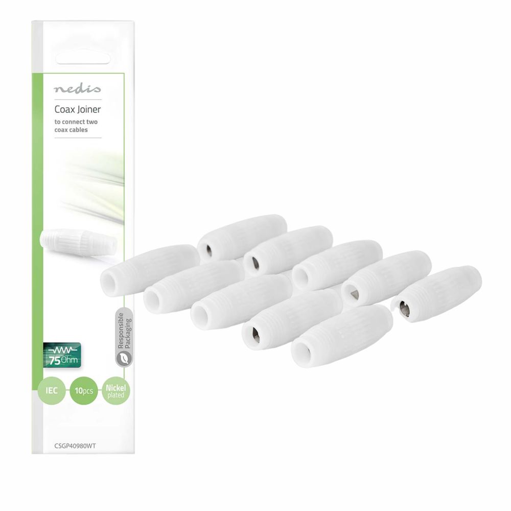 Ficha União Coaxial NEDIS