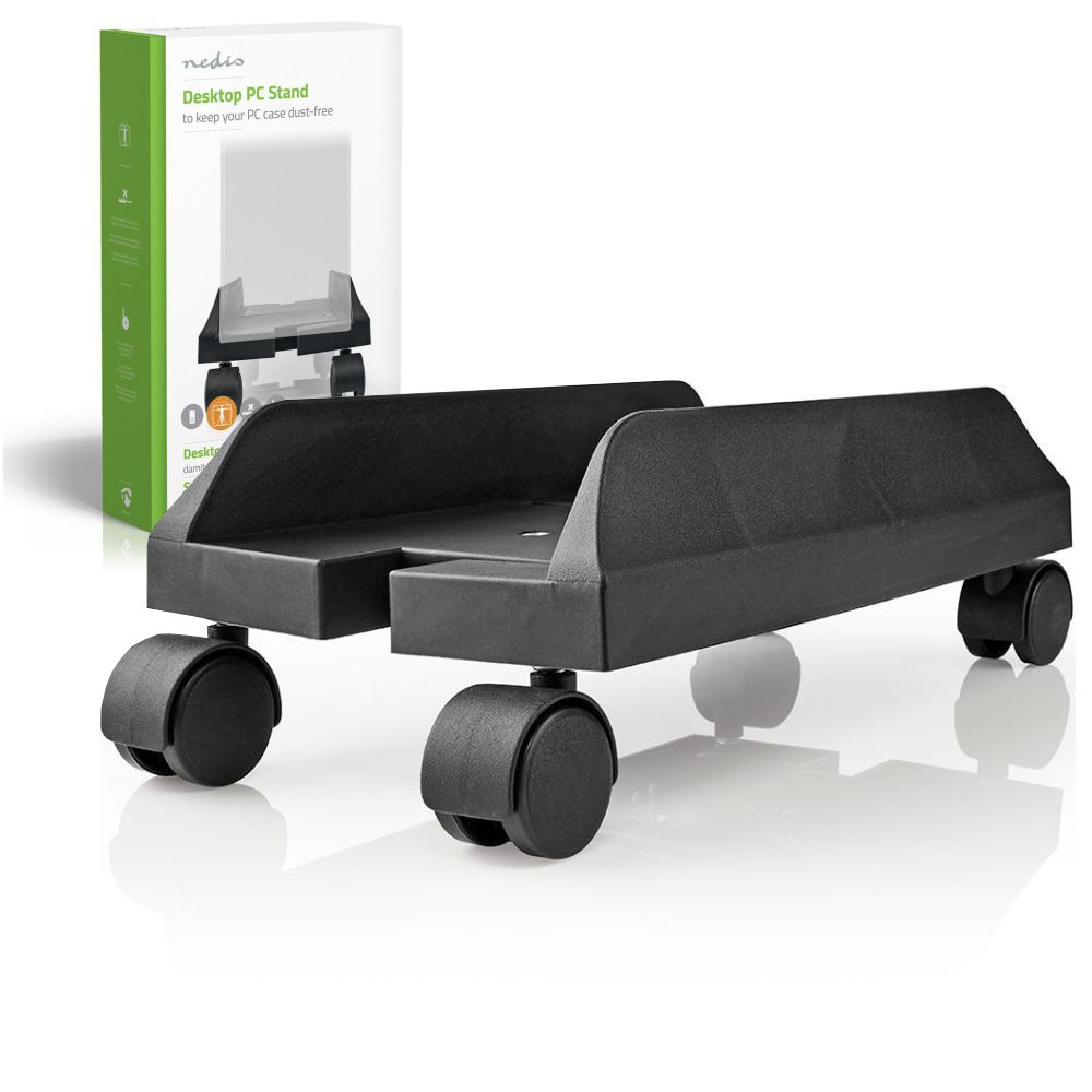 CSTD101BK Suporte preto c/ rodas para computador